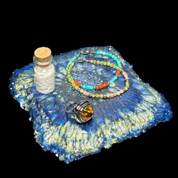Winter Sky Crystal Edge Vanity Tray
