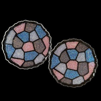 Glitter Mosaic Coasters - Set of 2