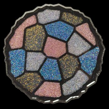 Glitter Mosaic Coasters - Set of 2