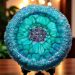 Deep Turquoise Galaxy Pour in our Crystal Edge Round Mold