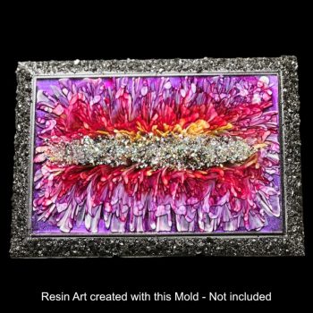 Crystal Edge Vanity Tray by Crystal Resin Art