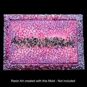 Crystal Edge Vanity Tray by Crystal Resin Art