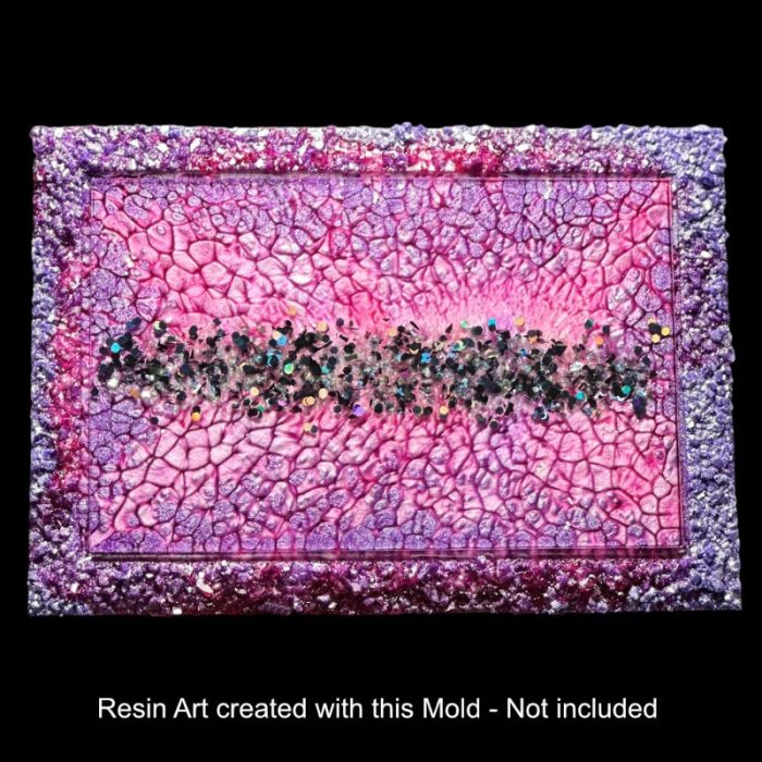 Crystal Edge Vanity Tray by Crystal Resin Art
