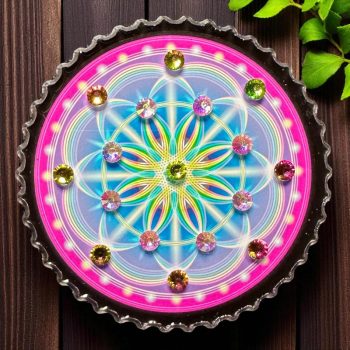Crystal Kaleidoscope Diamond Edge Trinket Stand