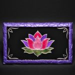 Lotus Blossom Stone Edge Vanity Tray