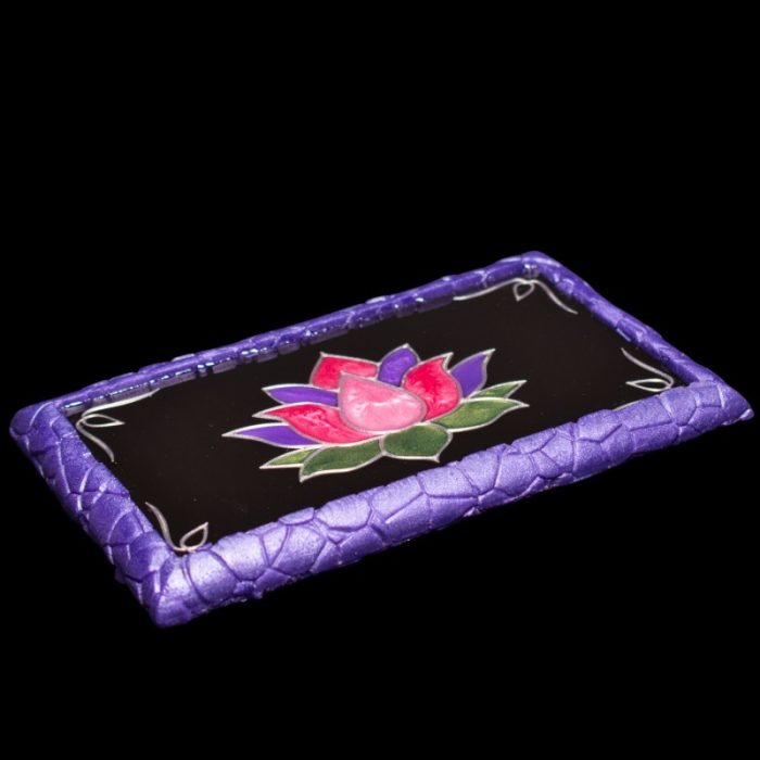Lotus Blossom Stone Edge Vanity Tray