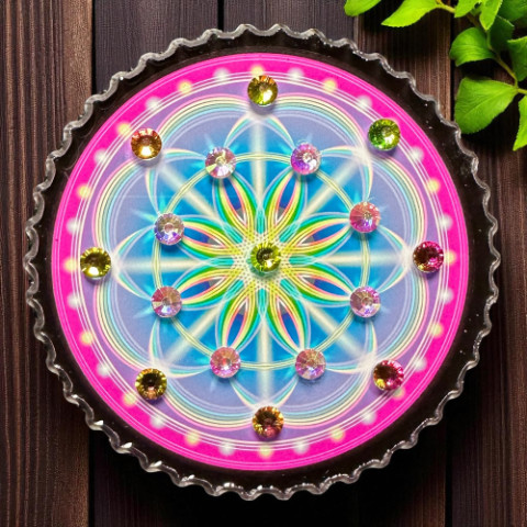 Creating a Crystal Kaleidoscope in our Diamond Edge Trinket Stand Mold