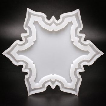 Eco Resin Snowflake Border Tray Mold