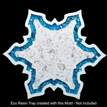 Eco Resin Snowflake Border Tray Mold