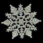 Silver Glitter Snowflake Inserts