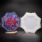8 inch Glossy Flower Border Tray Mold
