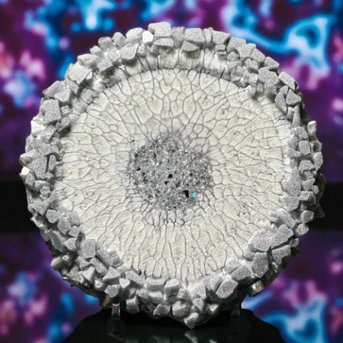 Twinkling Silver Dragon Scale Tutorial in our Colossal Crystal Edge Mold