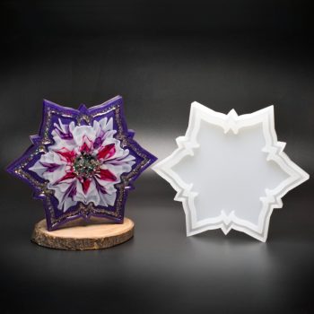 7 inch Glossy Flower Border Tray Mold