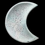 Blue Eco Resin Half Moon Trinket Dish