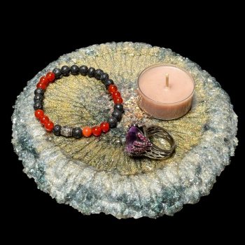 Twinkling Forest Crystal Edge Vanity Tray