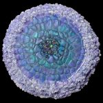 Abalone Larimar Crystal Edge Vanity Tray
