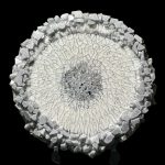 Silver Dragon Scale Large Crystal Edge Vanity Tray