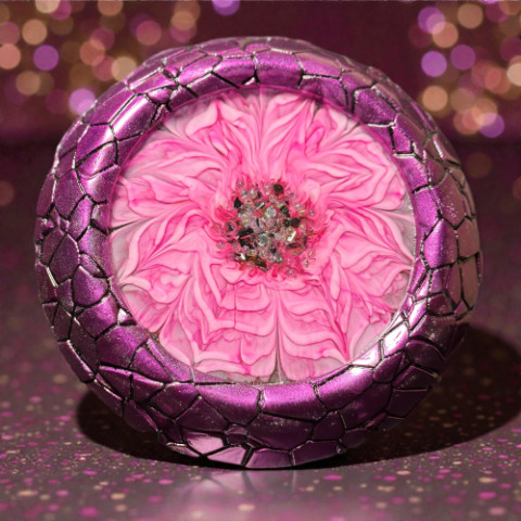 Purple Chrome 3D Bloom Resin Tutorial in our Stone Edge Mold
