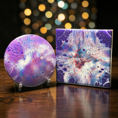 Metallic Resin Dutch Pour using Bond Craftor Fast Cure Resin