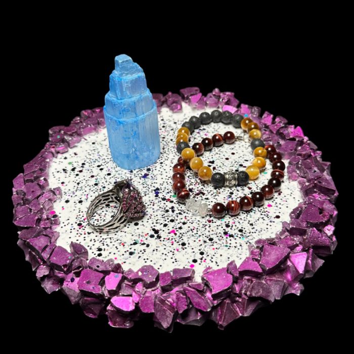 Colossal Crystal Edge Eco Resin Vanity Tray