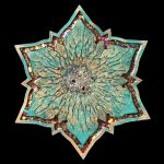 Copper Flash Glossy Flower Vanity Tray