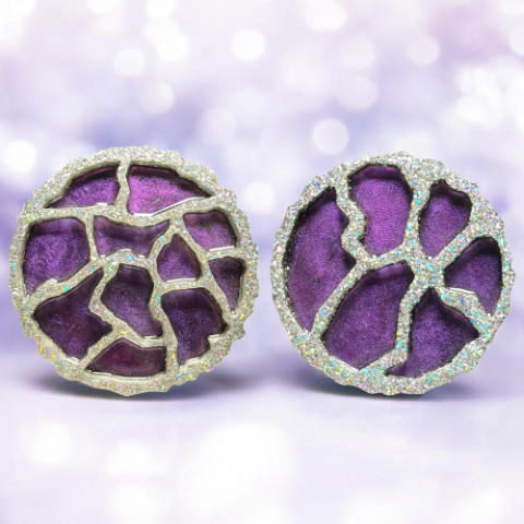 Color Shift Mica Resin Tutorial in our Geode Agate Coaster Molds